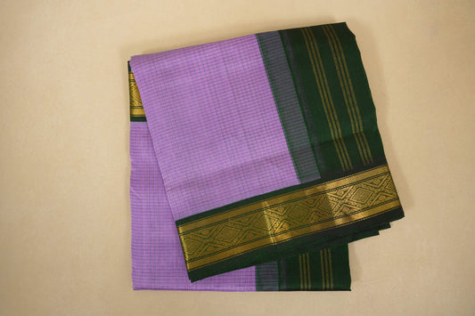 Lavender vintage silk cotton saree