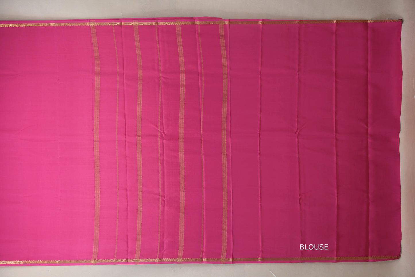 Bright Pink Mysore Silk Saree PSSR018981