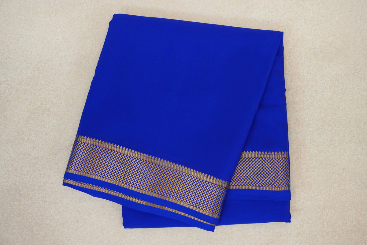 Bright Royal Blue Mysore Silk Saree by Shreenivas Silks PSSR0110127