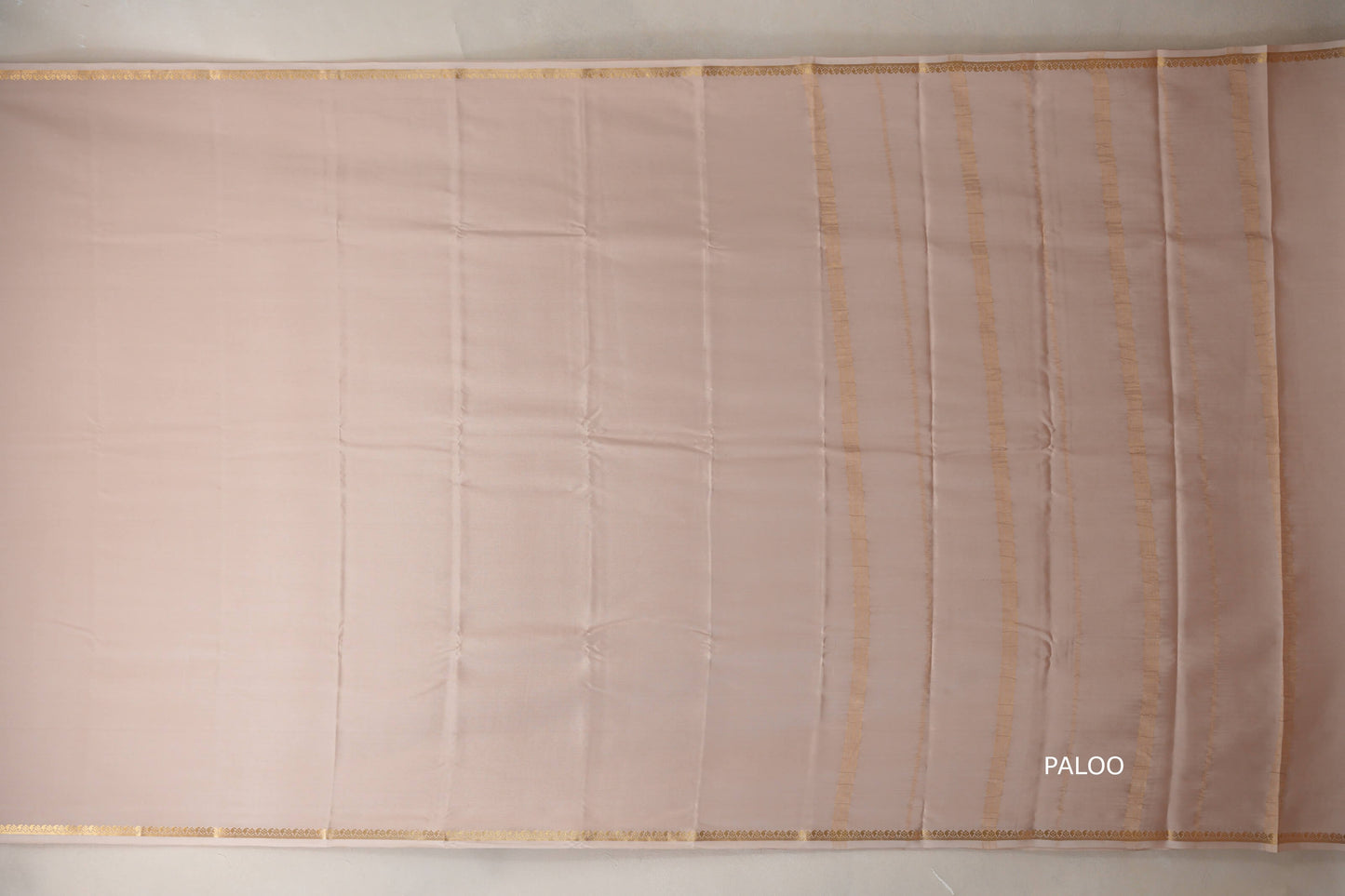 Cream Beige Mysore Silk Saree PSSR018982