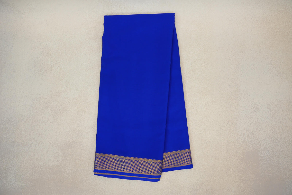 Bright Royal Blue Mysore Silk Saree by Shreenivas Silks PSSR0110127