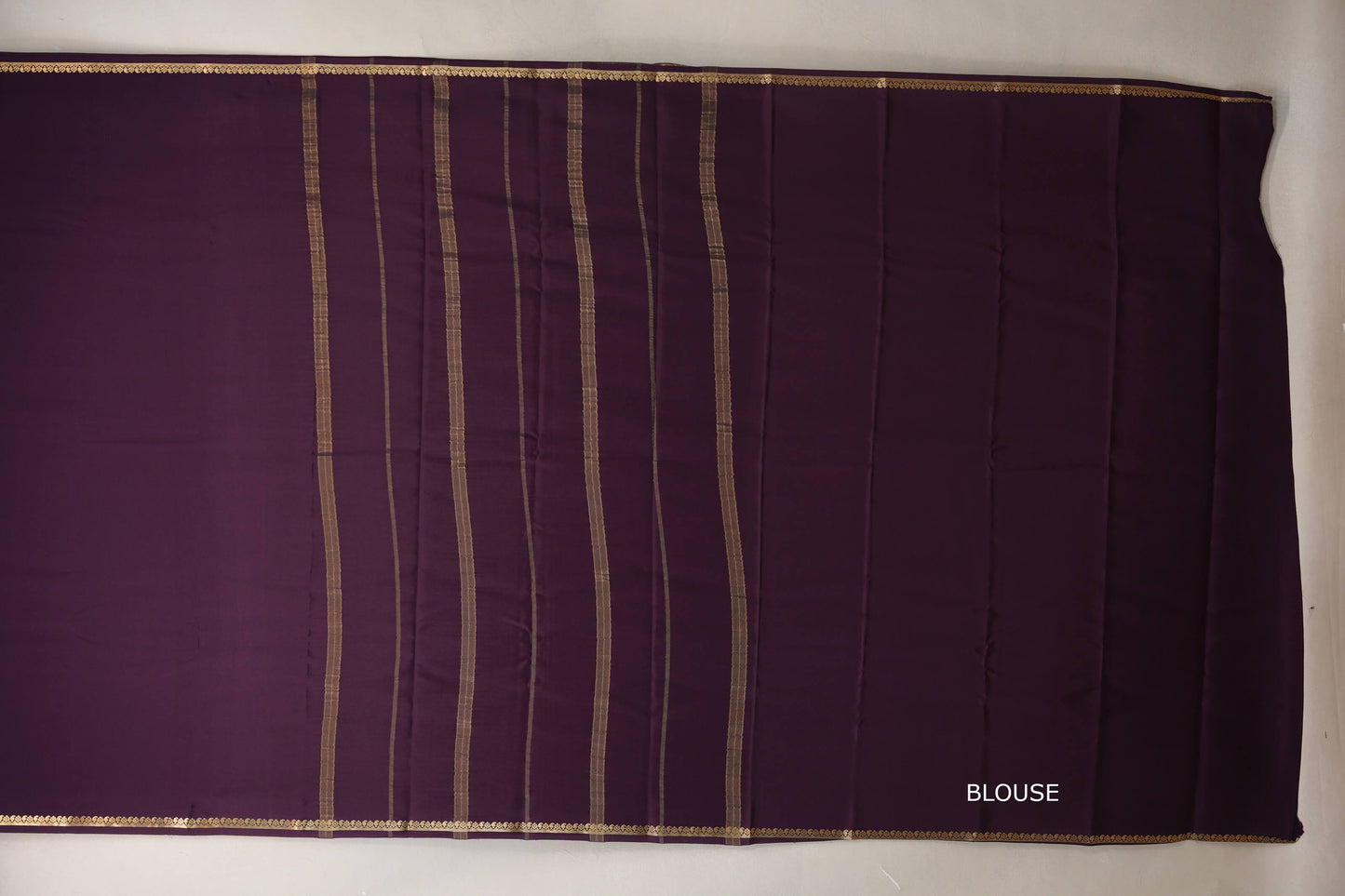 Deep Wine Purple Mysore Silk Saree PSSR018984