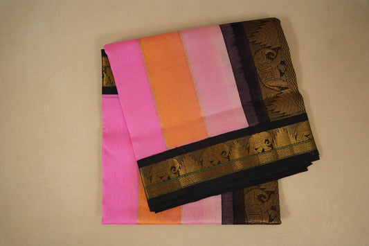 Multi color vintage silk cotton saree