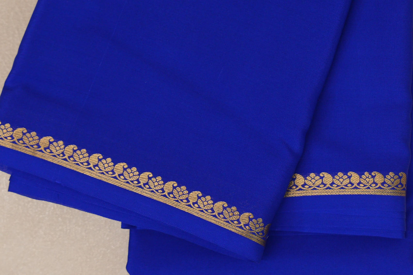 Royal Blue Mysore Silk Saree PSSR018987