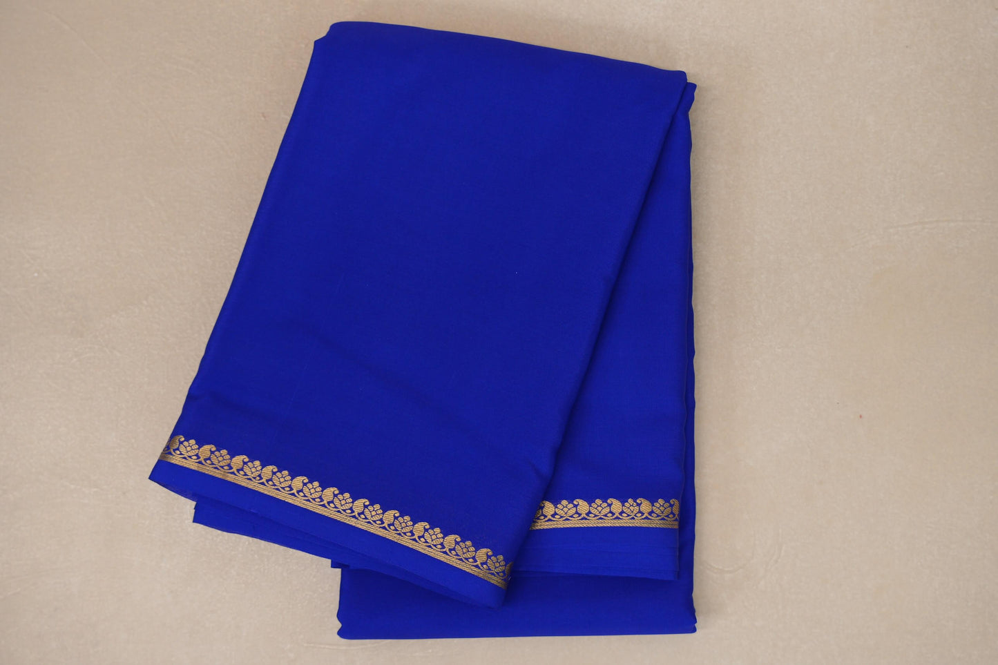 Royal Blue Mysore Silk Saree PSSR018987
