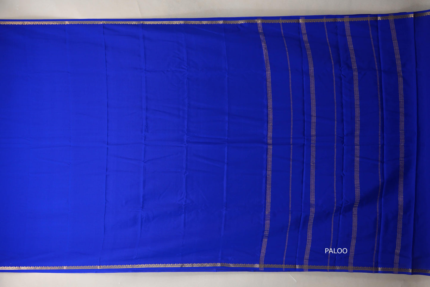 Royal Blue Mysore Silk Saree PSSR018987