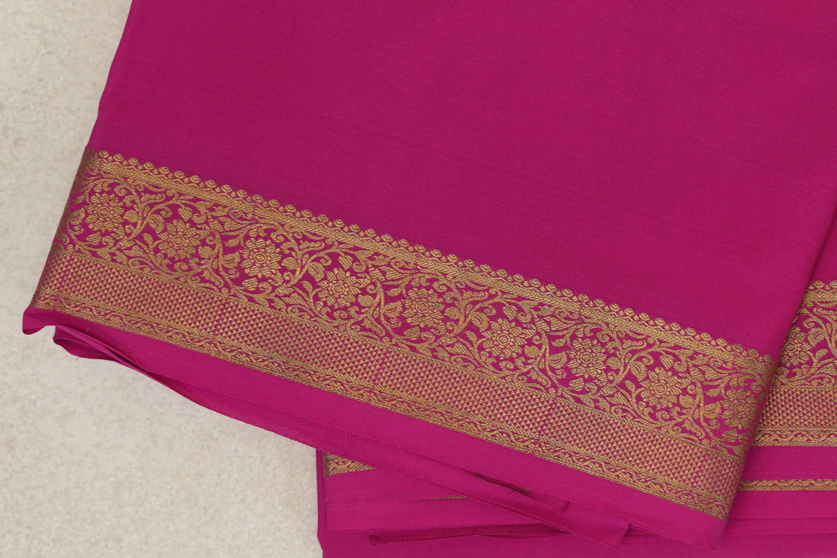 Rani Pink Mysore Silk Saree by Shreenivas Silks PSSR0110133