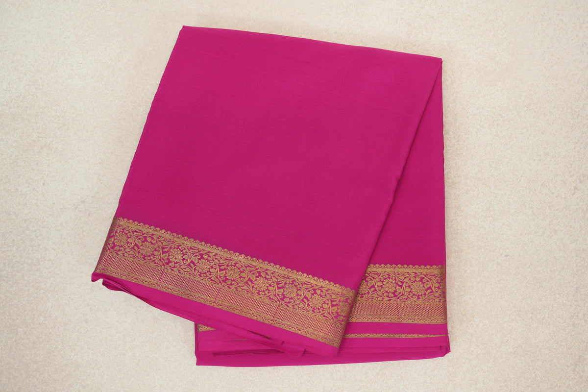 Rani Pink Mysore Silk Saree by Shreenivas Silks PSSR0110133