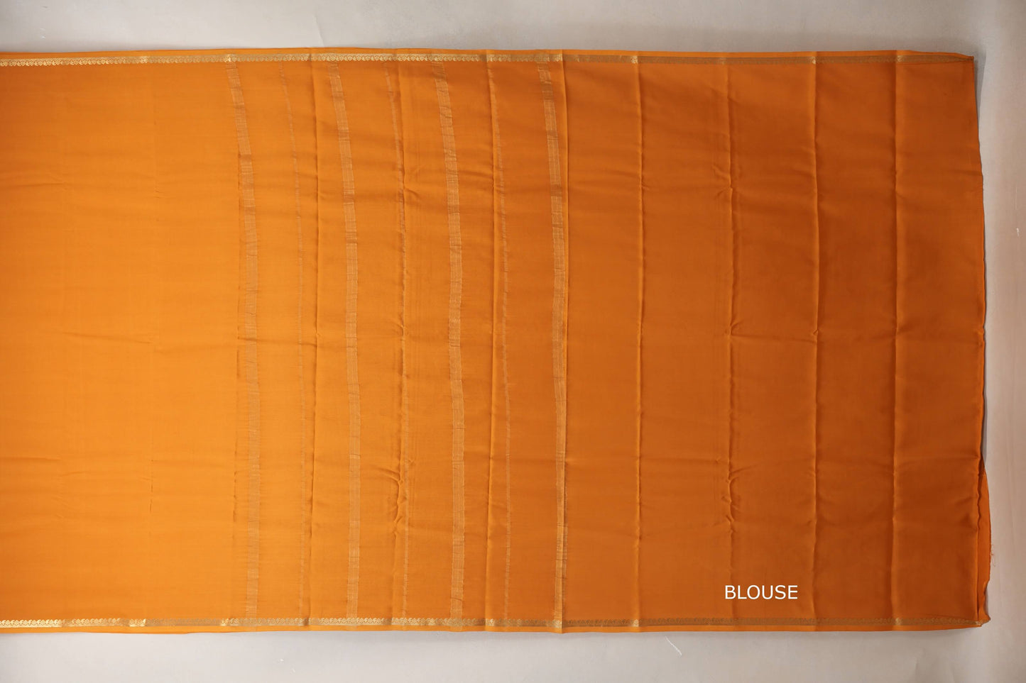 Mustard Orange Mysore Silk Saree PSSR018988