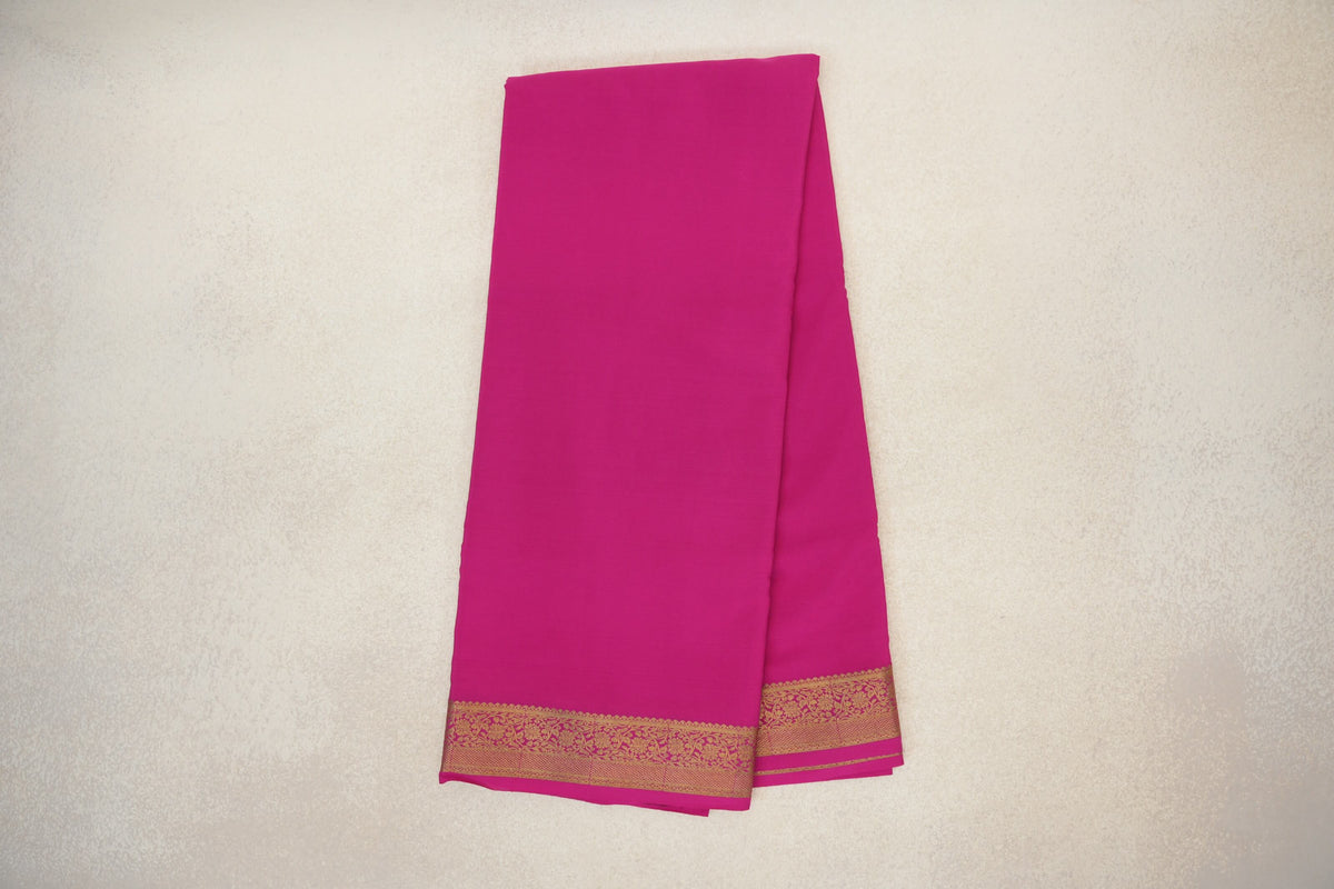 Rani Pink Mysore Silk Saree by Shreenivas Silks PSSR0110133