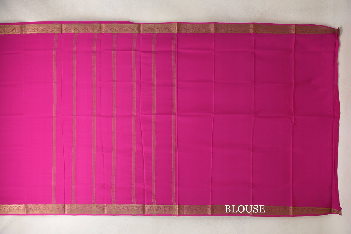 Rani Pink Mysore Silk Saree by Shreenivas Silks PSSR0110133