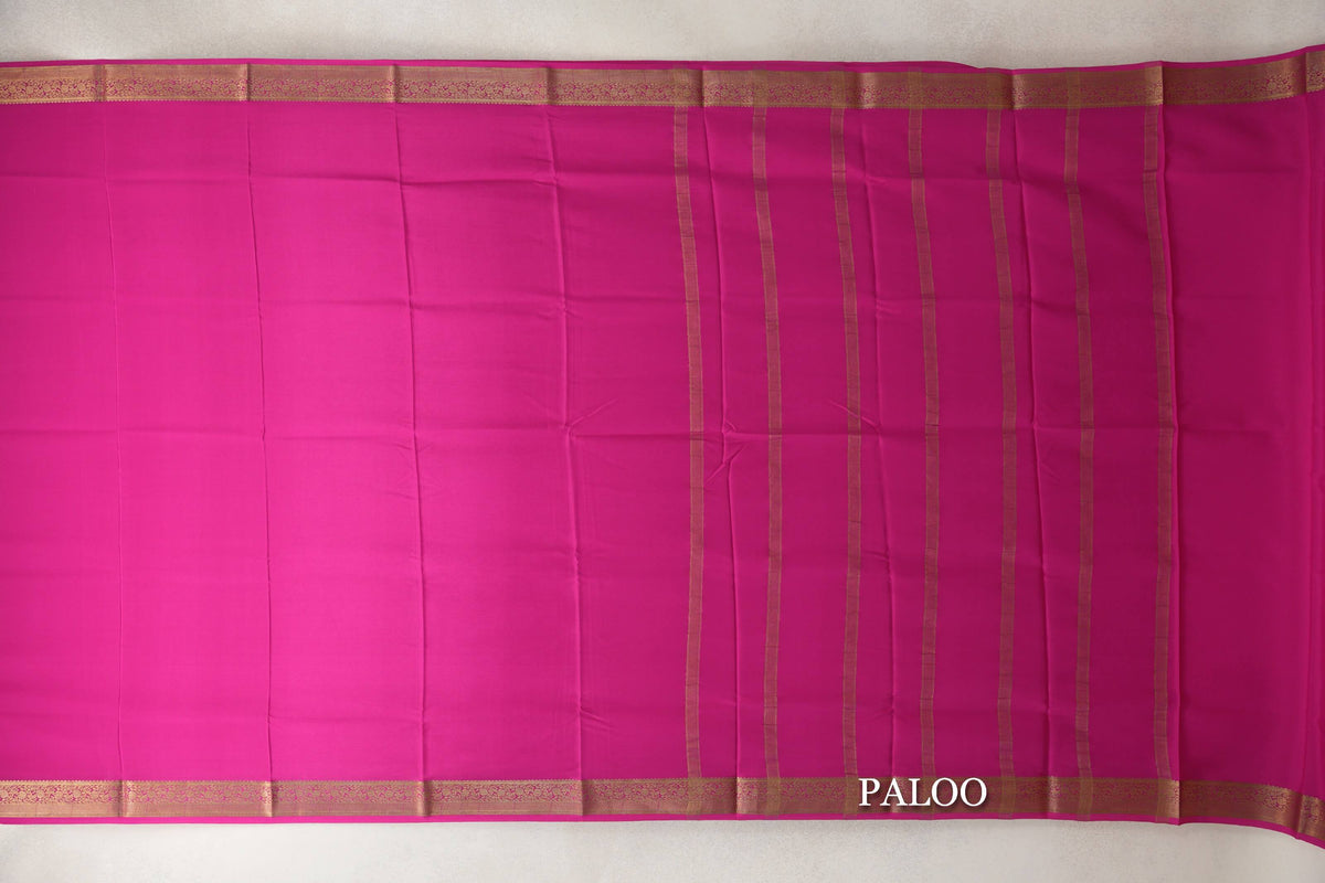 Rani Pink Mysore Silk Saree by Shreenivas Silks PSSR0110133