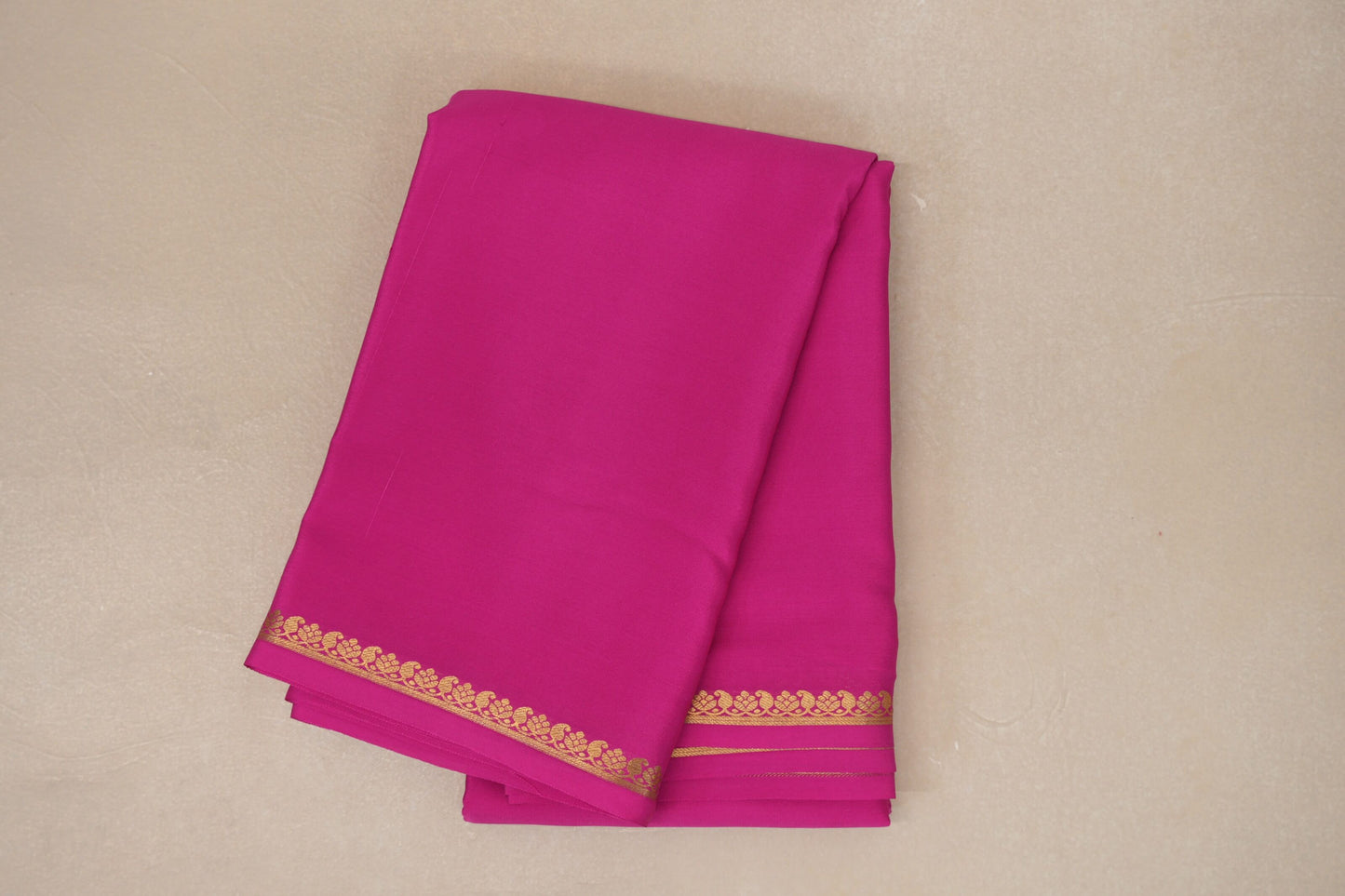Deep Rani Pink Mysore Silk Saree PSSR018989