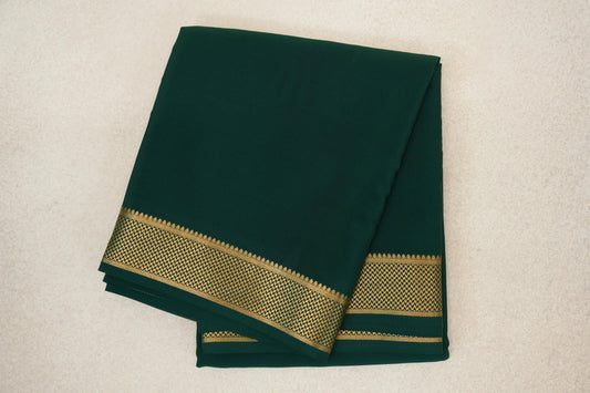 Deep Bottle Green Mysore Silk Saree by Shreenivas Silks PSSR0110134