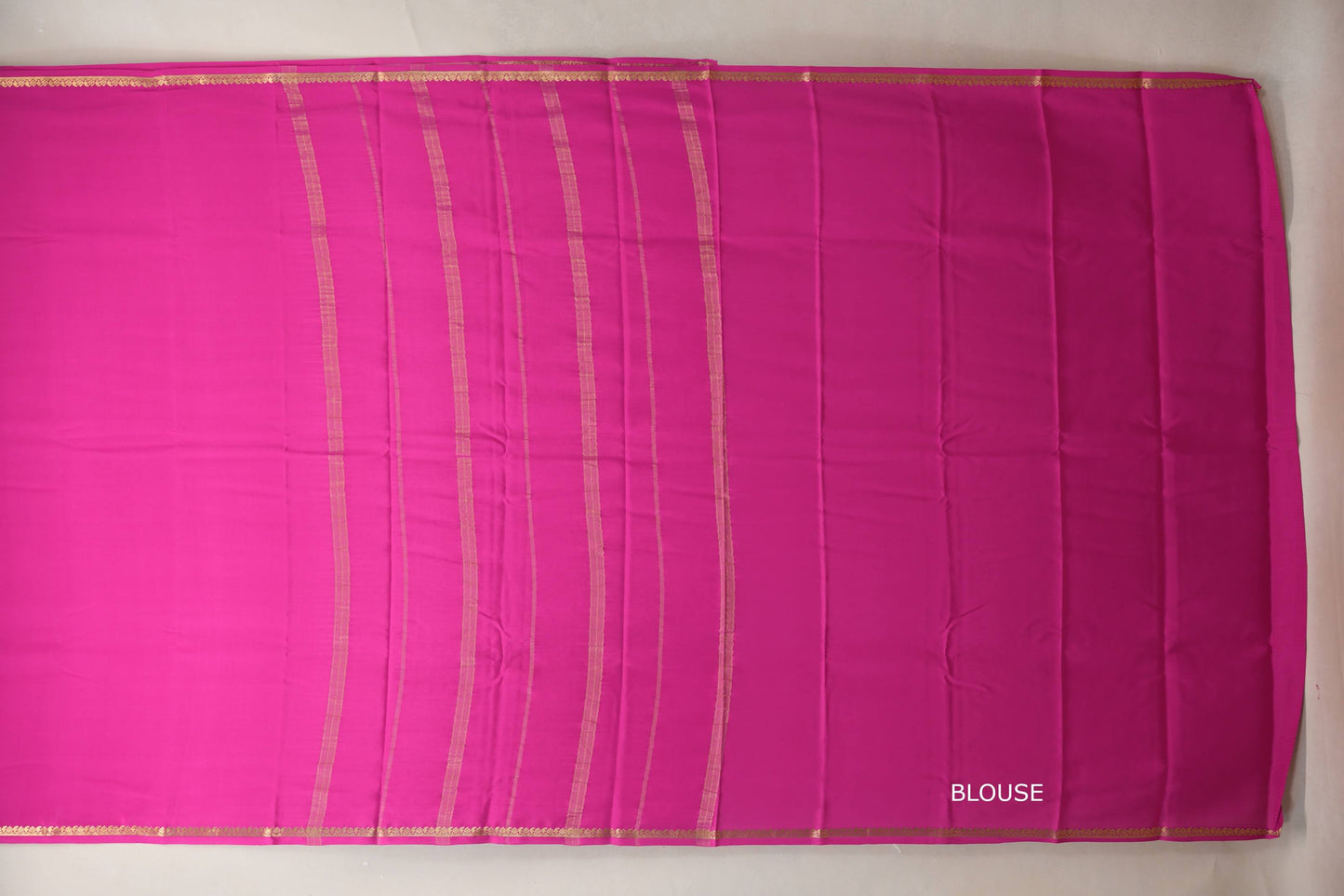Deep Rani Pink Mysore Silk Saree PSSR018989