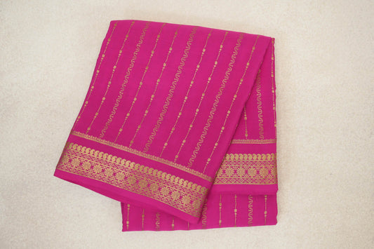 Rani Pink Mysore Silk Saree by Shreenivas Silks PSSR0110135