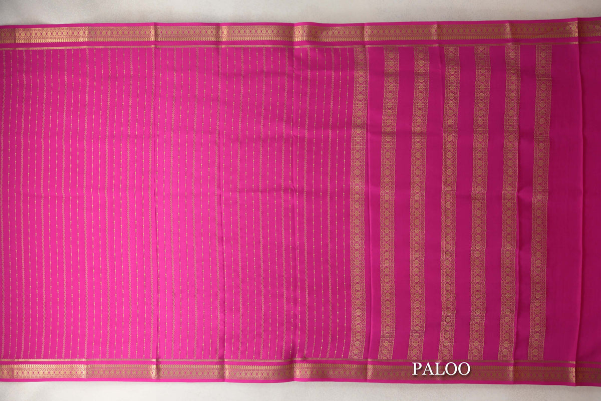 Rani Pink Mysore Silk Saree by Shreenivas Silks PSSR0110135