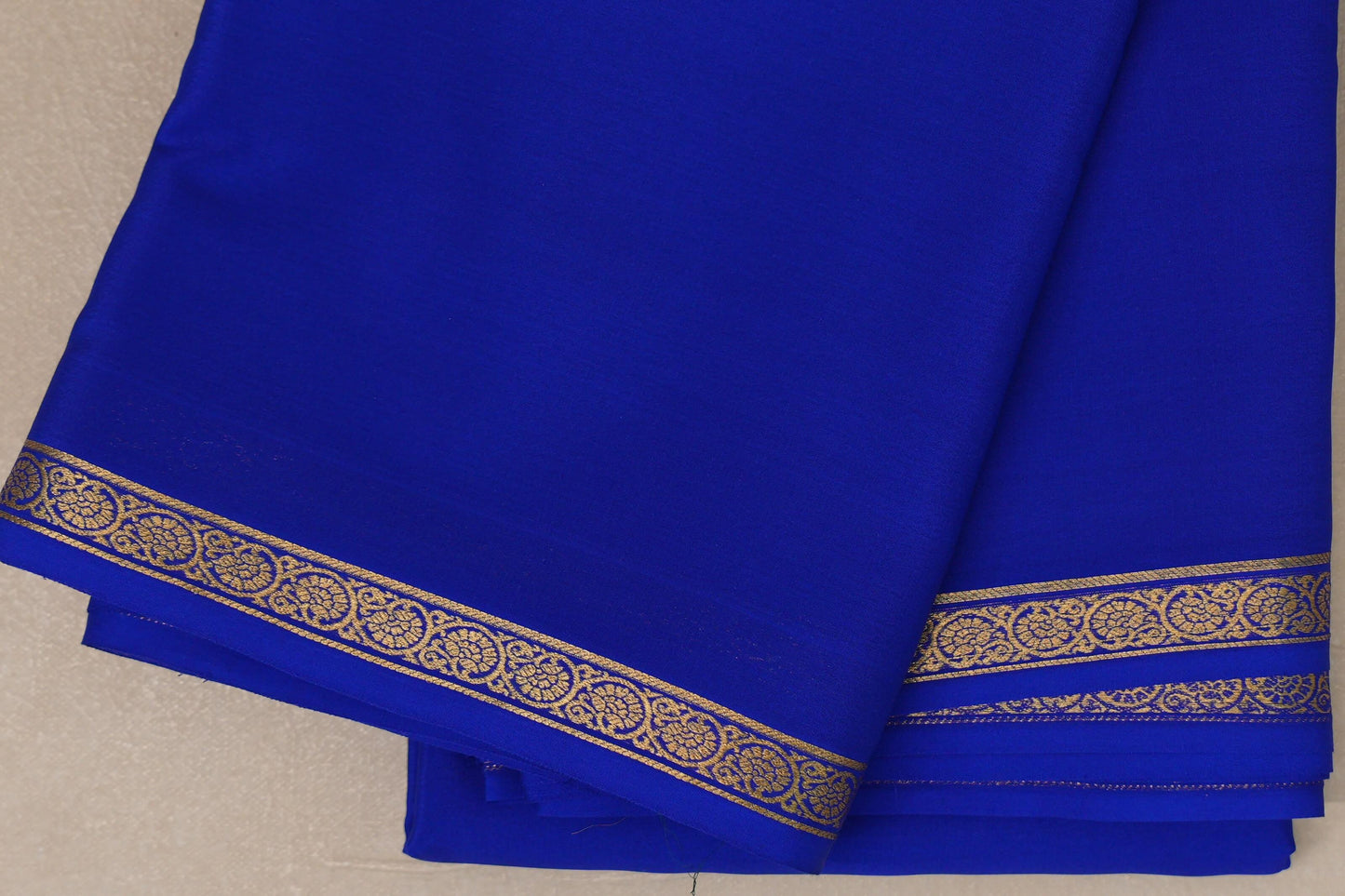Royal Blue Mysore Silk Saree PSSR018991