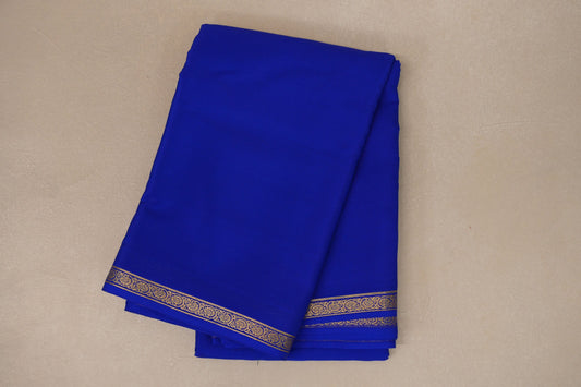 Royal Blue Mysore Silk Saree PSSR018991
