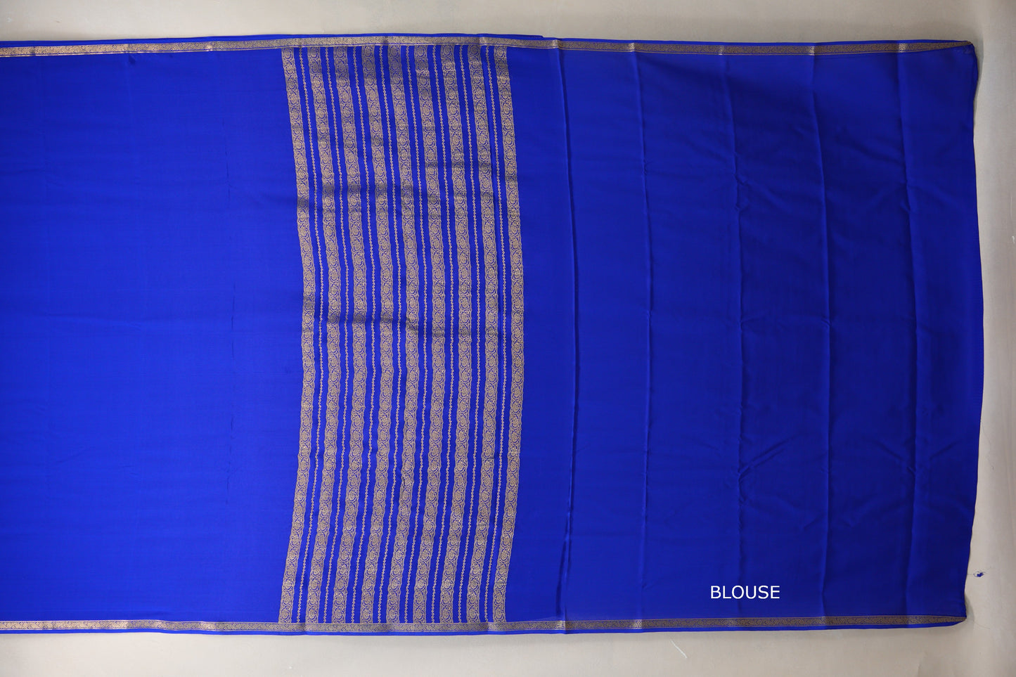 Royal Blue Mysore Silk Saree PSSR018991