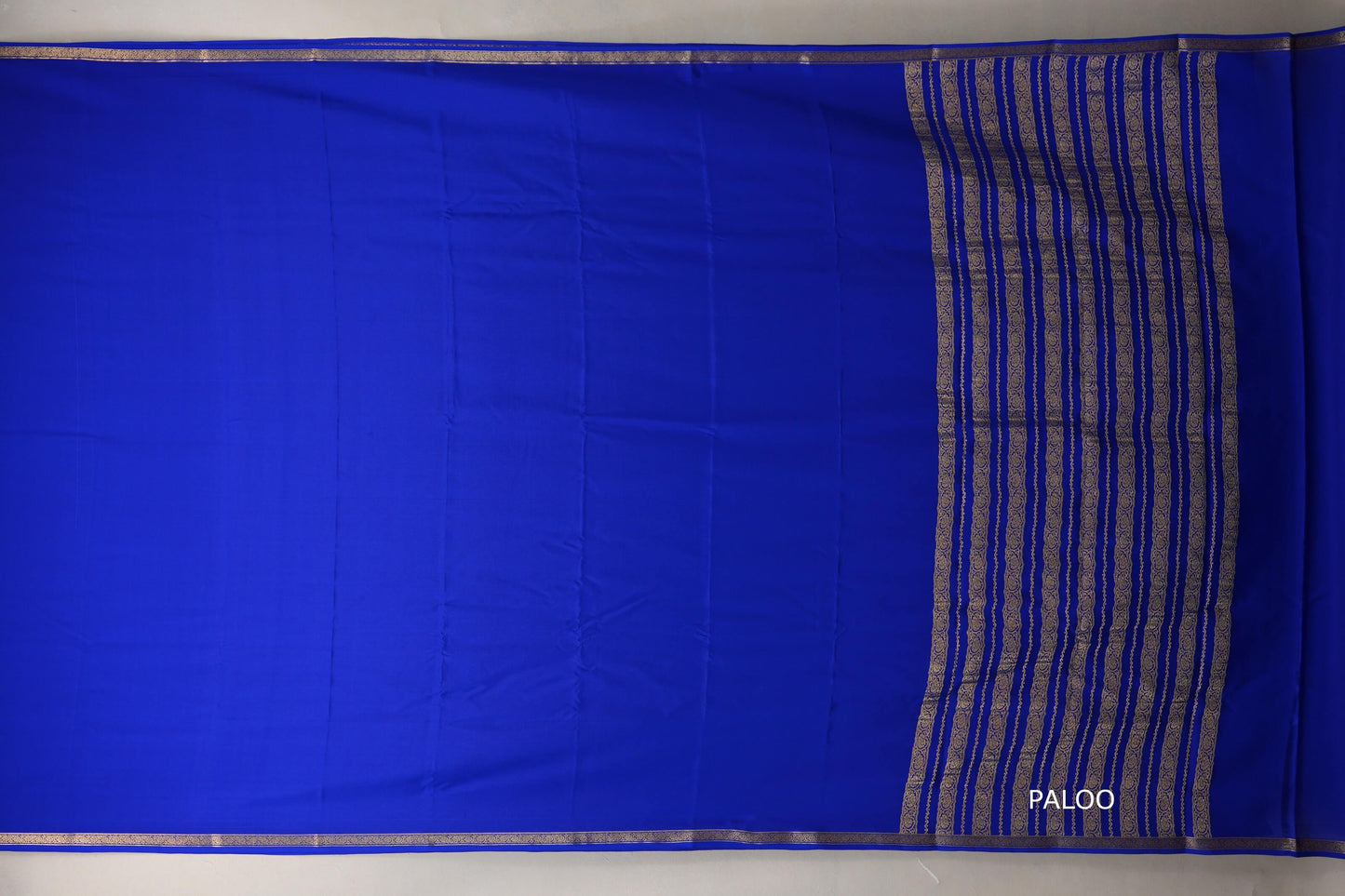 Royal Blue Mysore Silk Saree PSSR018991