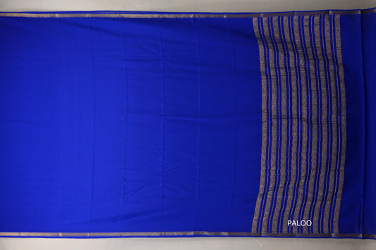 Royal Blue Mysore Silk Saree PSSR018991