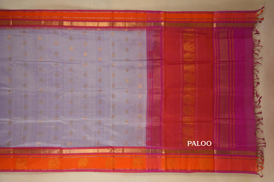 vintage silk cotton saree paloo