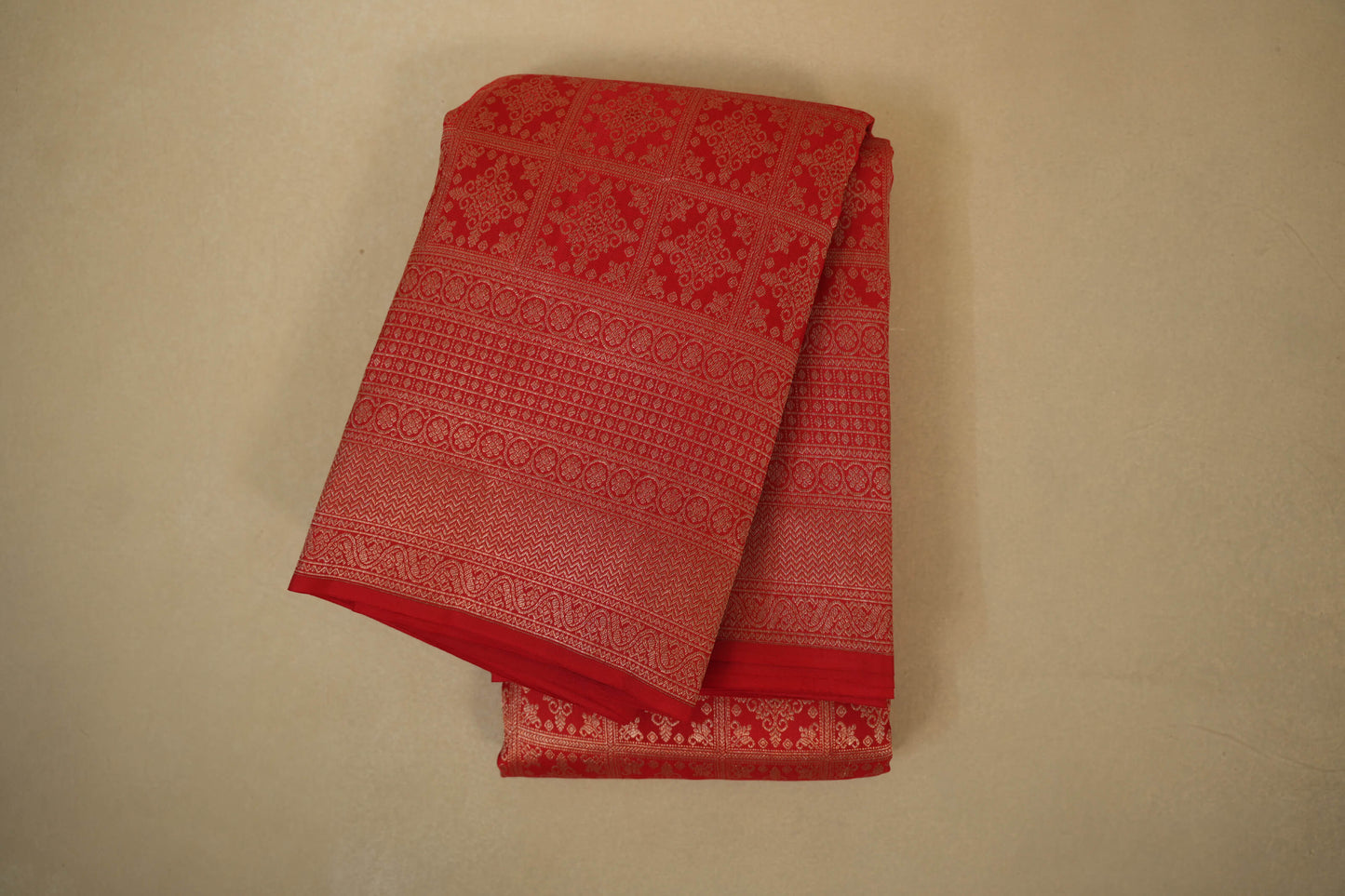 Red Vintage Kanjivaram Silk Saree by Shreenivas Silks PSSR017943