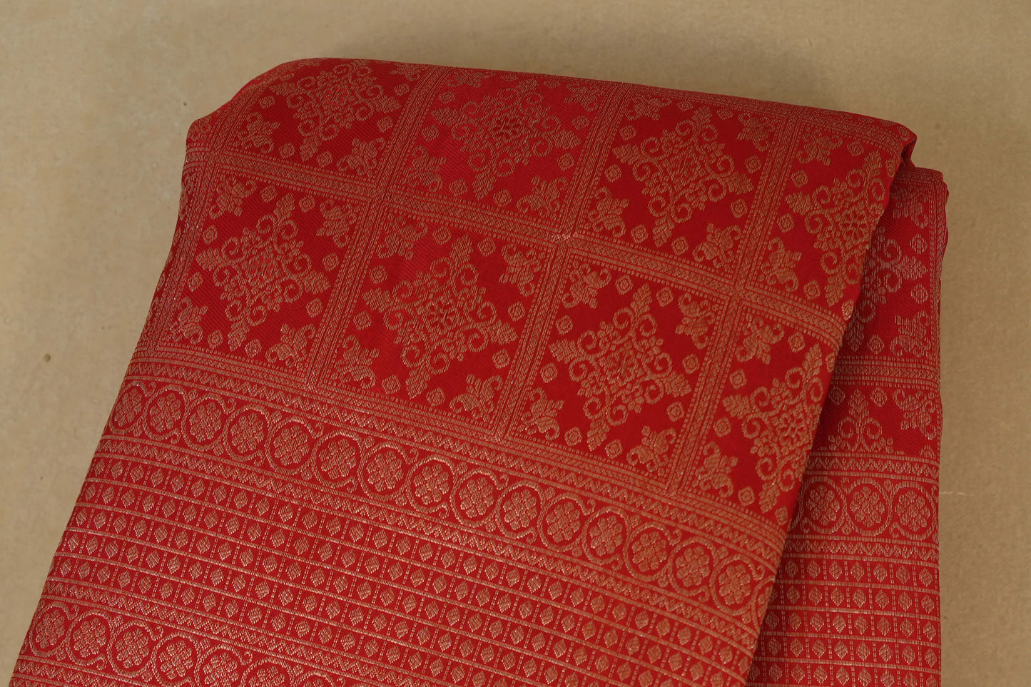 Red Vintage Kanjivaram Silk Saree by Shreenivas Silks PSSR017943