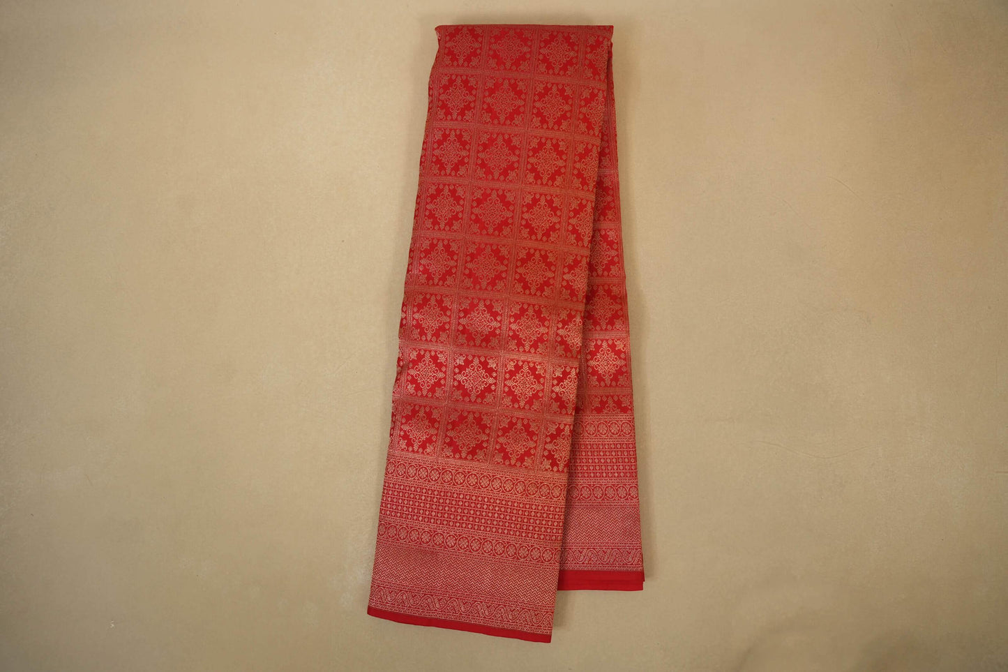Red Vintage Kanjivaram Silk Saree by Shreenivas Silks PSSR017943