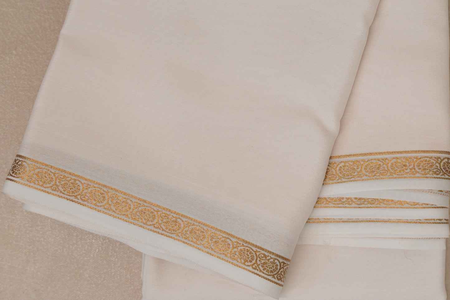 Off white Mysore Silk Saree PSSR018995
