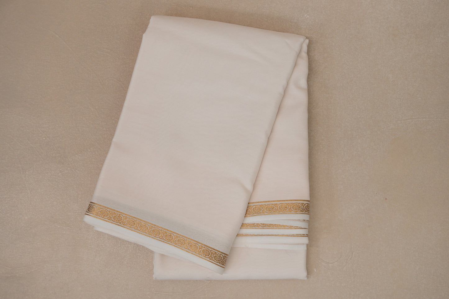Off white Mysore Silk Saree PSSR018995