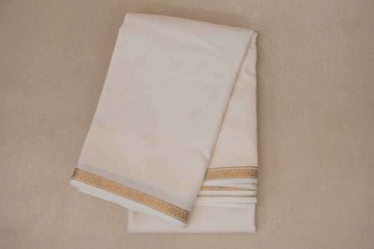 Off white Mysore Silk Saree PSSR018995