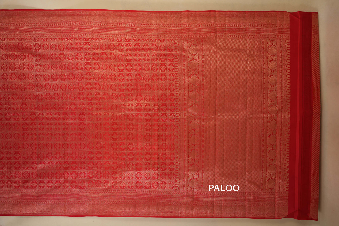 Red Vintage Kanjivaram Silk Saree by Shreenivas Silks PSSR017943