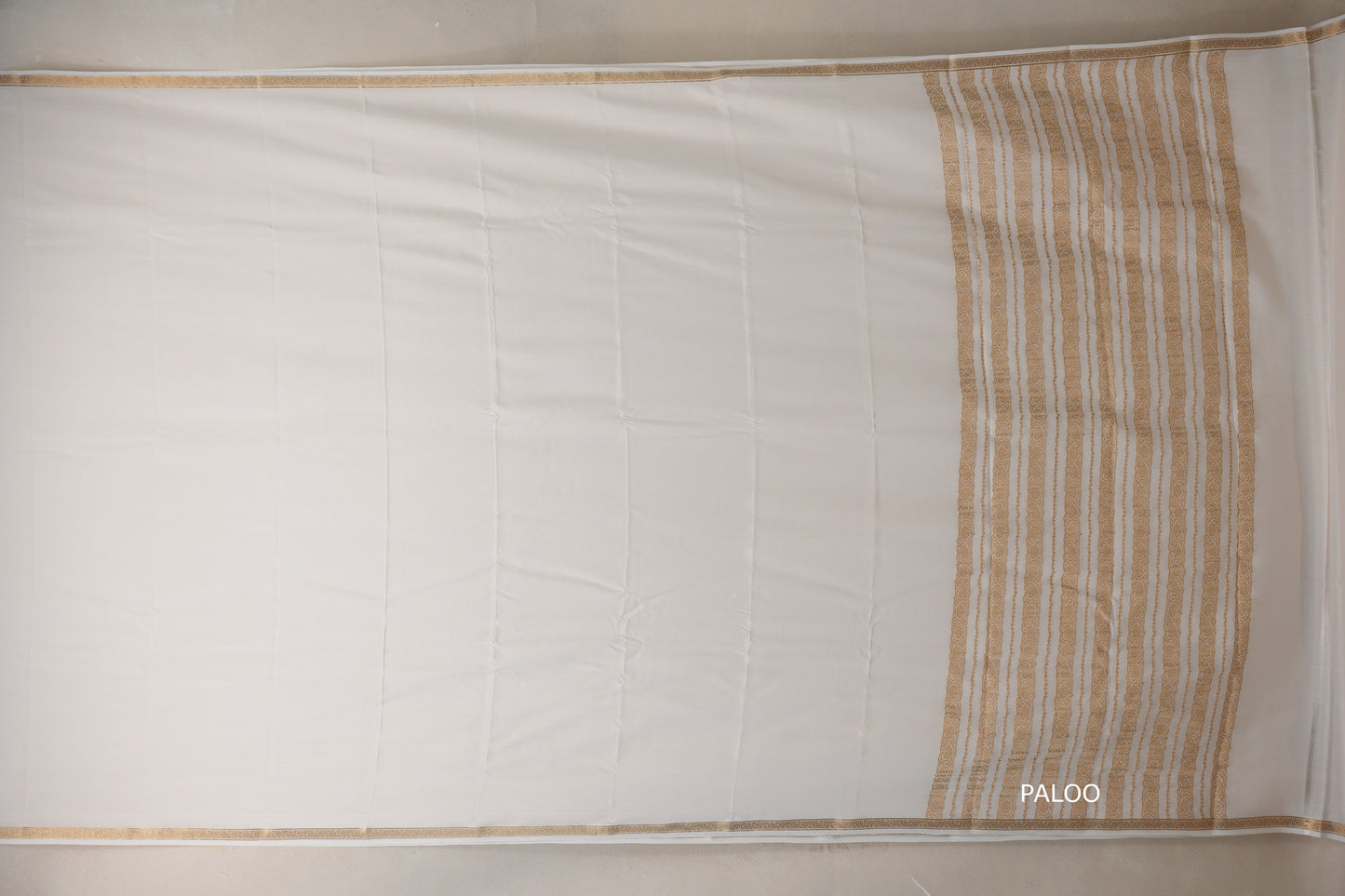 Off white Mysore Silk Saree PSSR018995