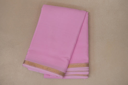 Baby Pink Mysore Silk Saree PSSR018996