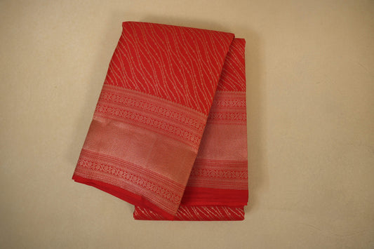 Red Vintage Kanjivaram Silk Saree by Shreenivas Silks PSSR017945