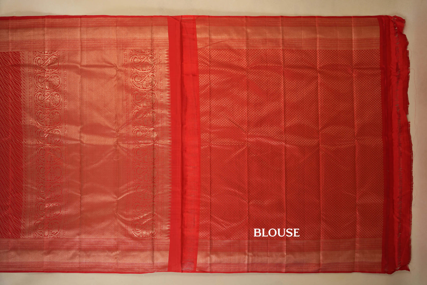 Red Vintage Kanjivaram Silk Saree by Shreenivas Silks PSSR017945