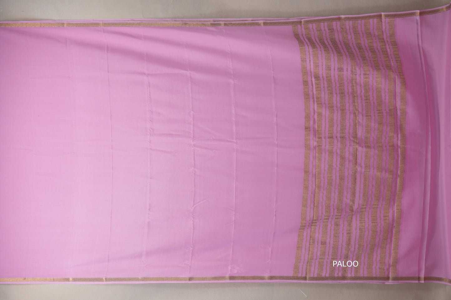 Baby Pink Mysore Silk Saree PSSR018996