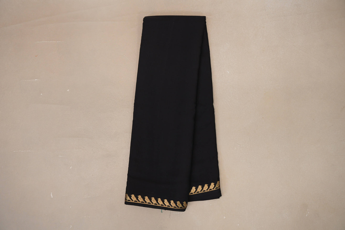 Deep Black Mysore Silk Saree PSSR018998