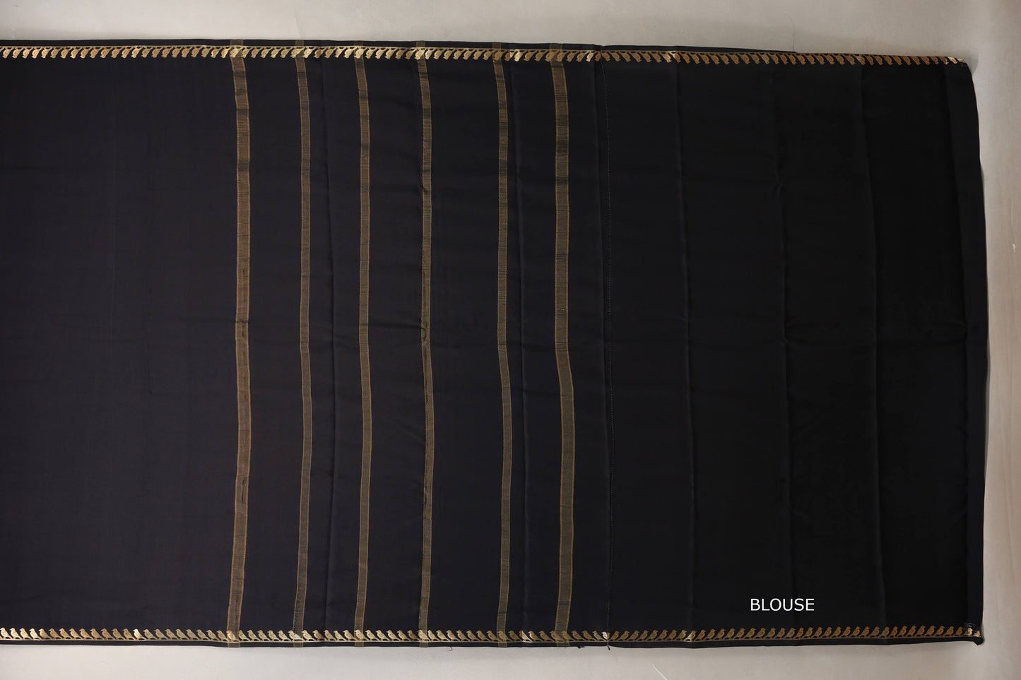 Deep Black Mysore Silk Saree PSSR018998