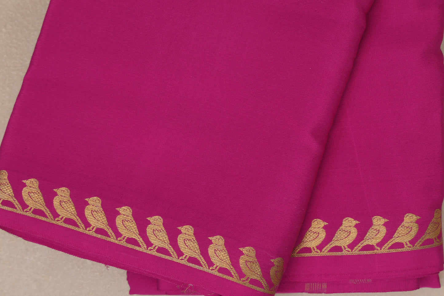 Bright Rani Pink Mysore Silk Saree PSSR019000