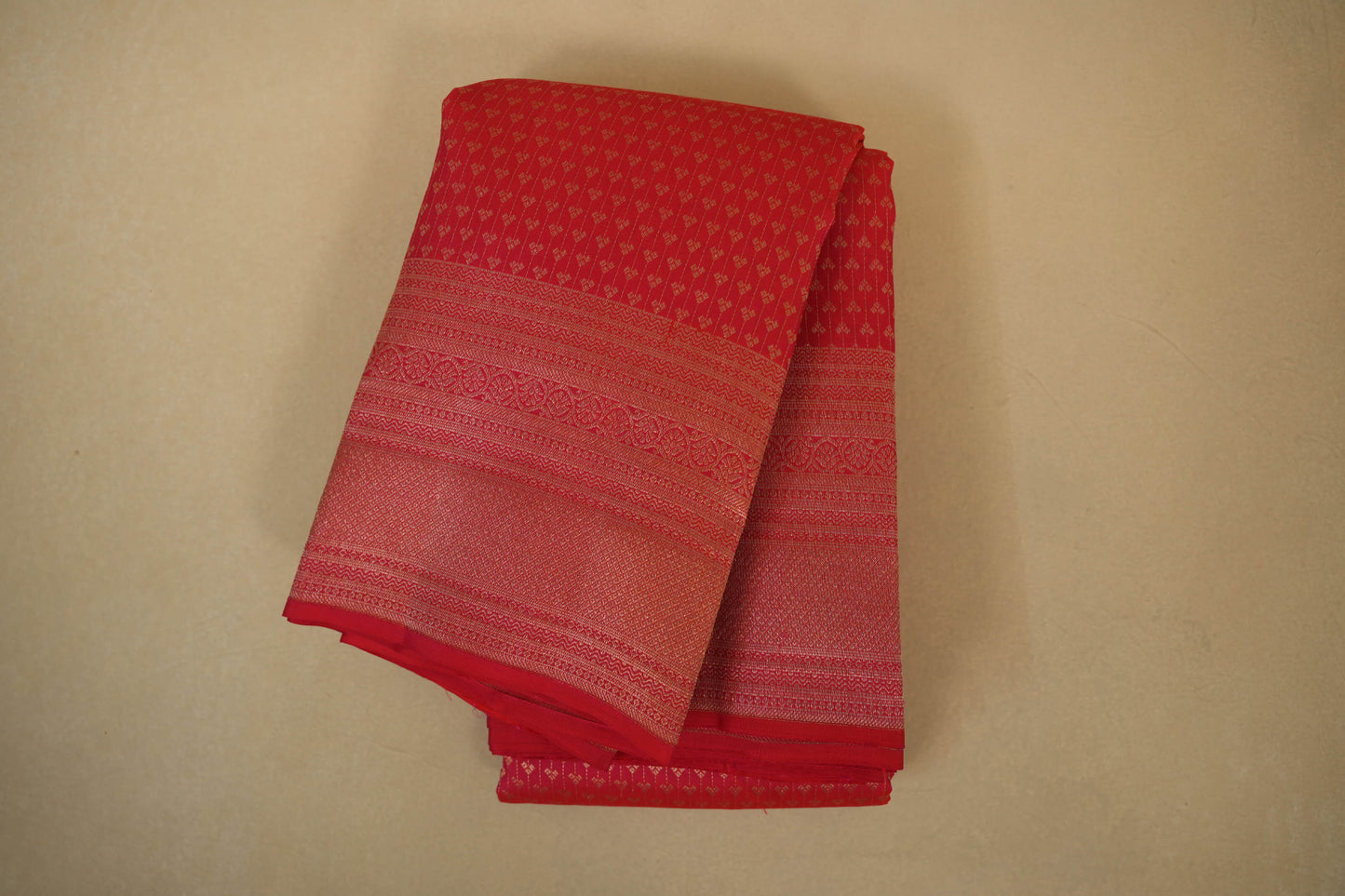 Red Vintage Kanjivaram Silk Saree by Shreenivas Silks PSSR017949