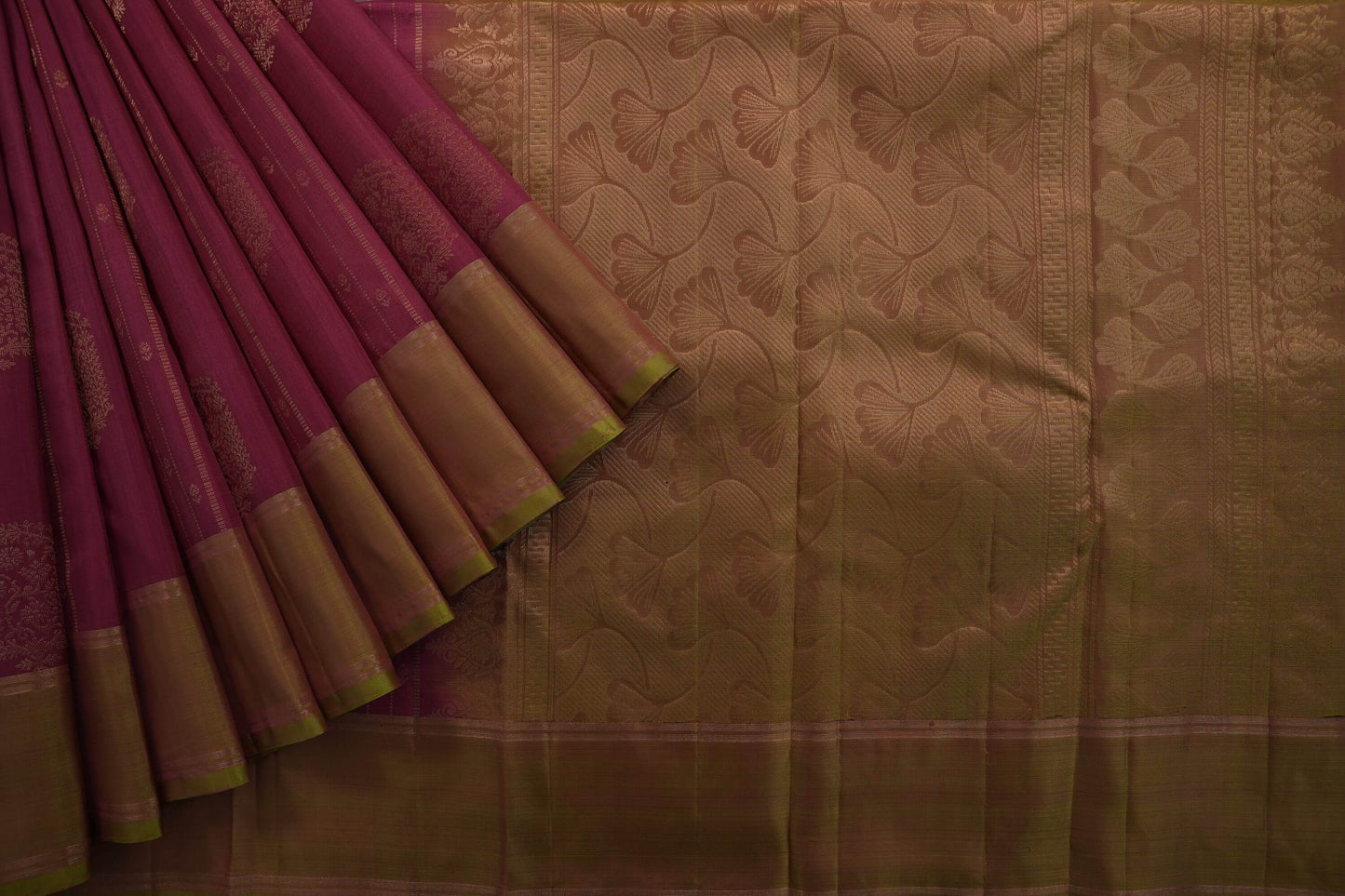 Pink kanchipuram silk saree