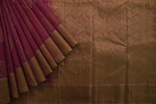 Pink kanchipuram silk saree
