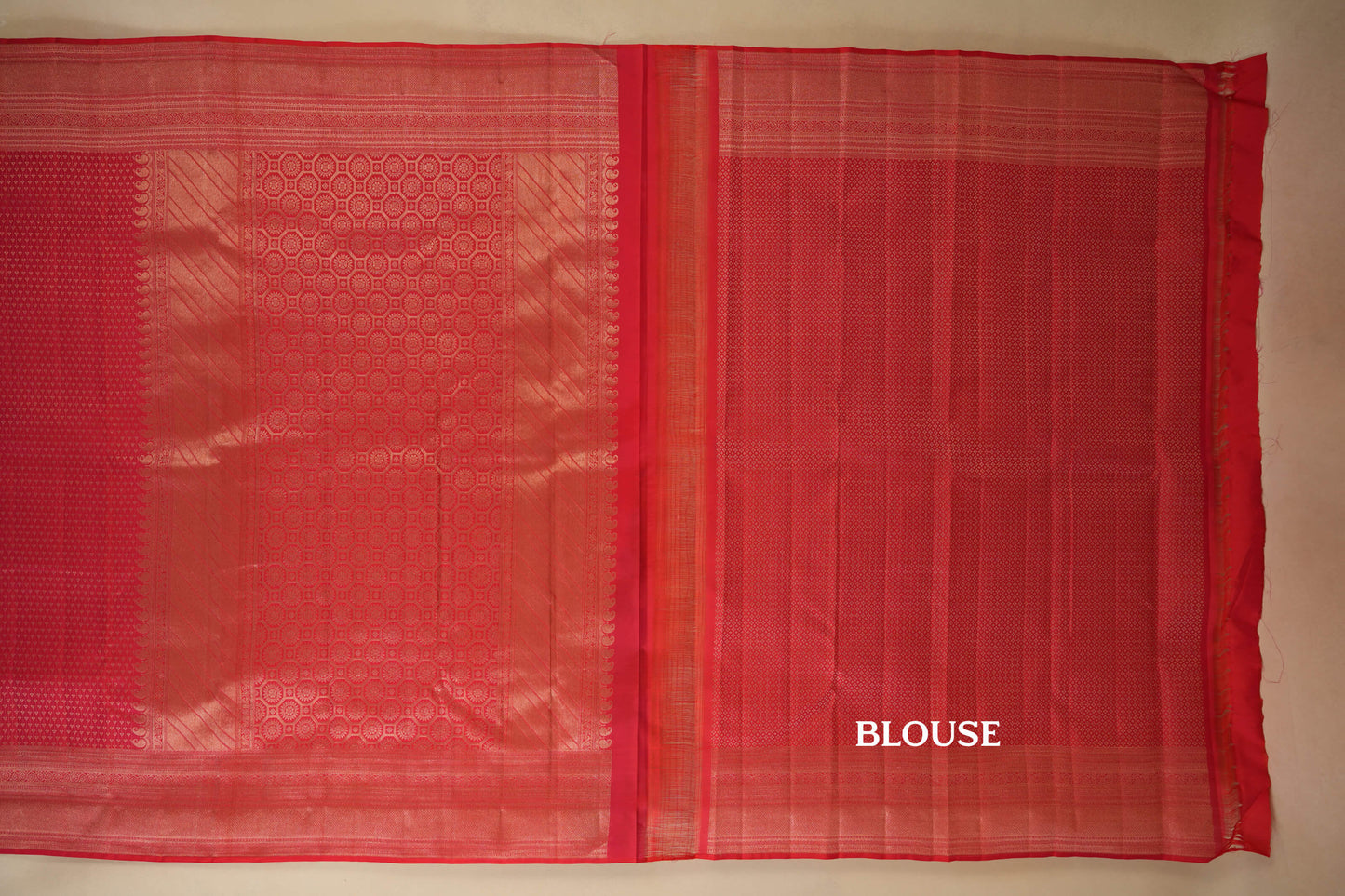 Red Vintage Kanjivaram Silk Saree by Shreenivas Silks PSSR017949