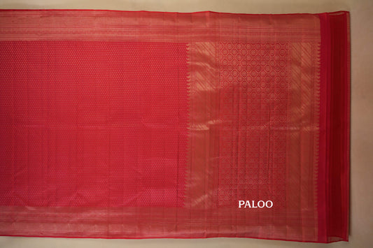 Red Vintage Kanjivaram Silk Saree by Shreenivas Silks PSSR017949