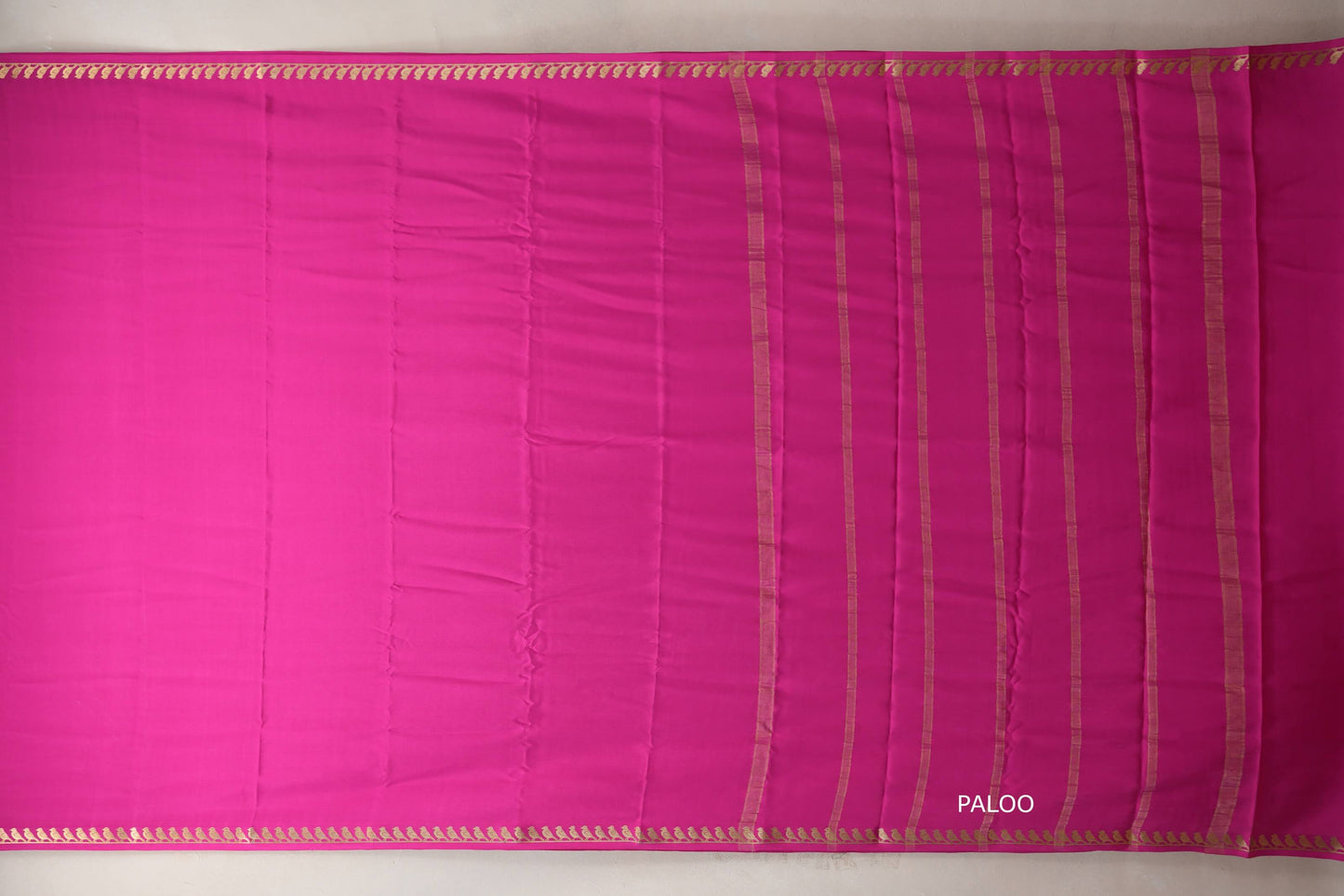 Bright Rani Pink Mysore Silk Saree PSSR019000