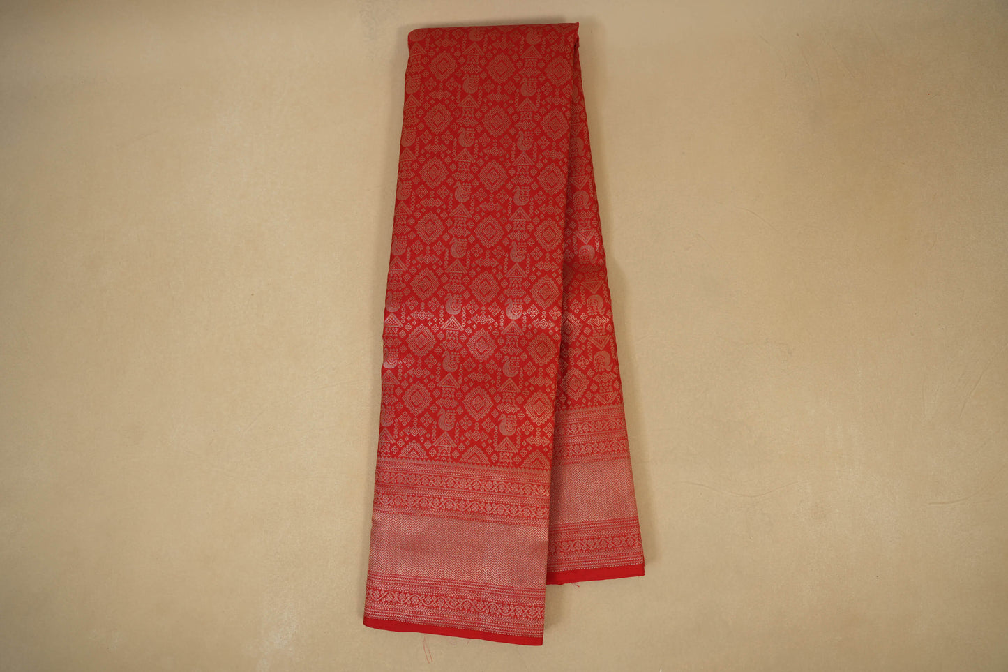 Red Vintage Kanjivaram Silk Saree by Shreenivas Silks PSSR017950