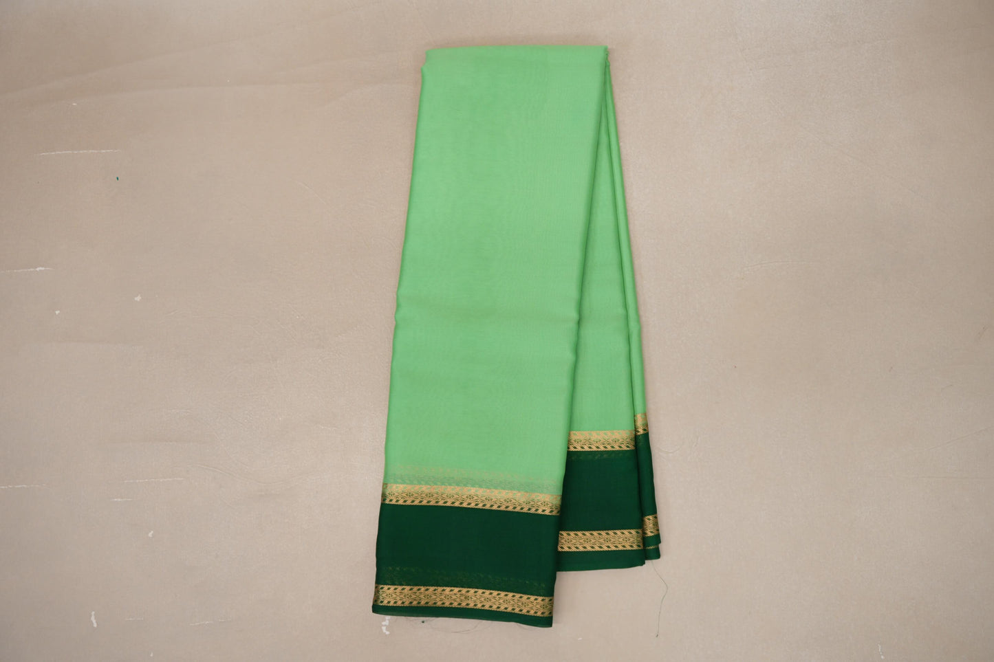 Pastel Pistachio Green Mysore Silk Saree online